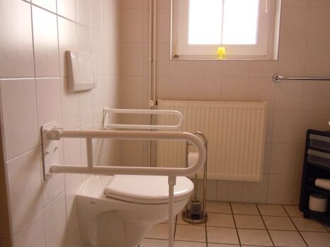 WC mit Stützgriffen