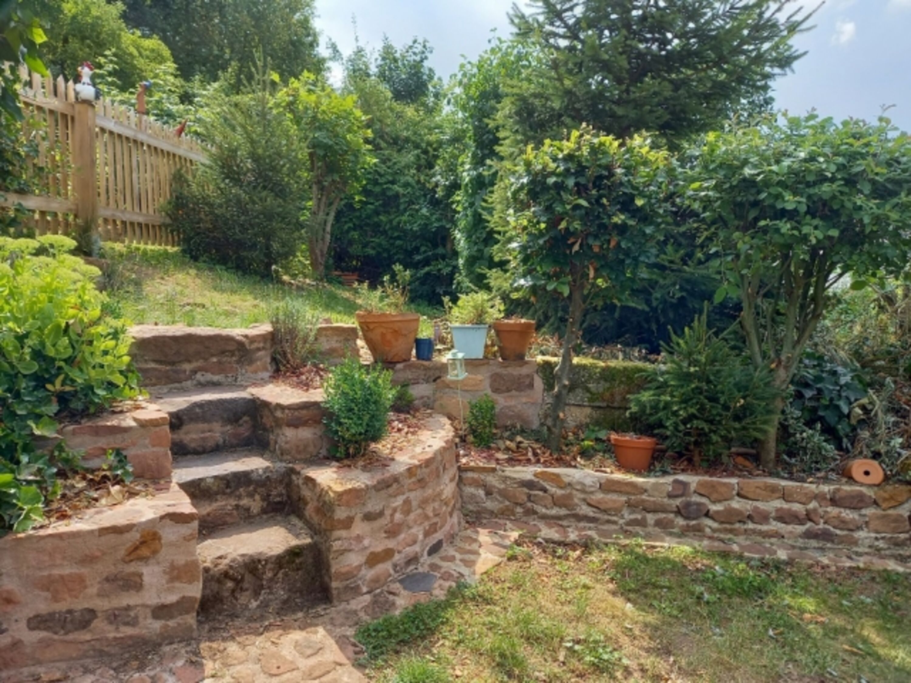 Garten umzaunt