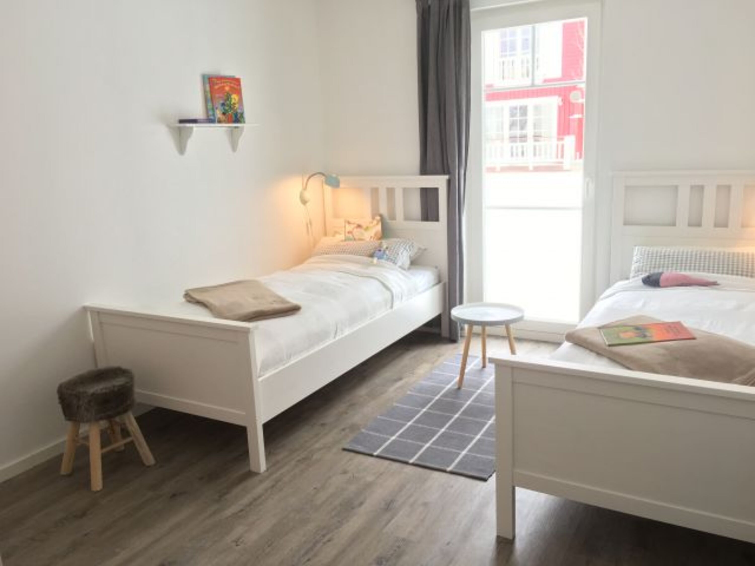 2. Schlafzimmer, Betten können zusammen geschoben werden