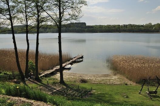 Vom Haus Blick auf eigenen Seezugang