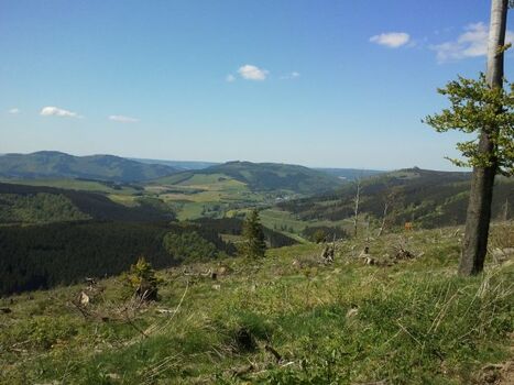 Herrliche Ausblicke ins " Land der 1000 Berge"
