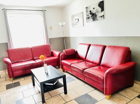 Bequeme Couch im Wohnzimmer