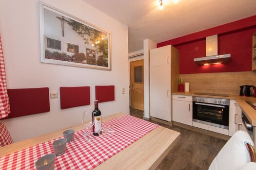 Küche in der Ferienwohnung