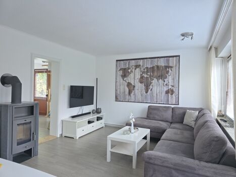 Wohnbereich mit Kamin