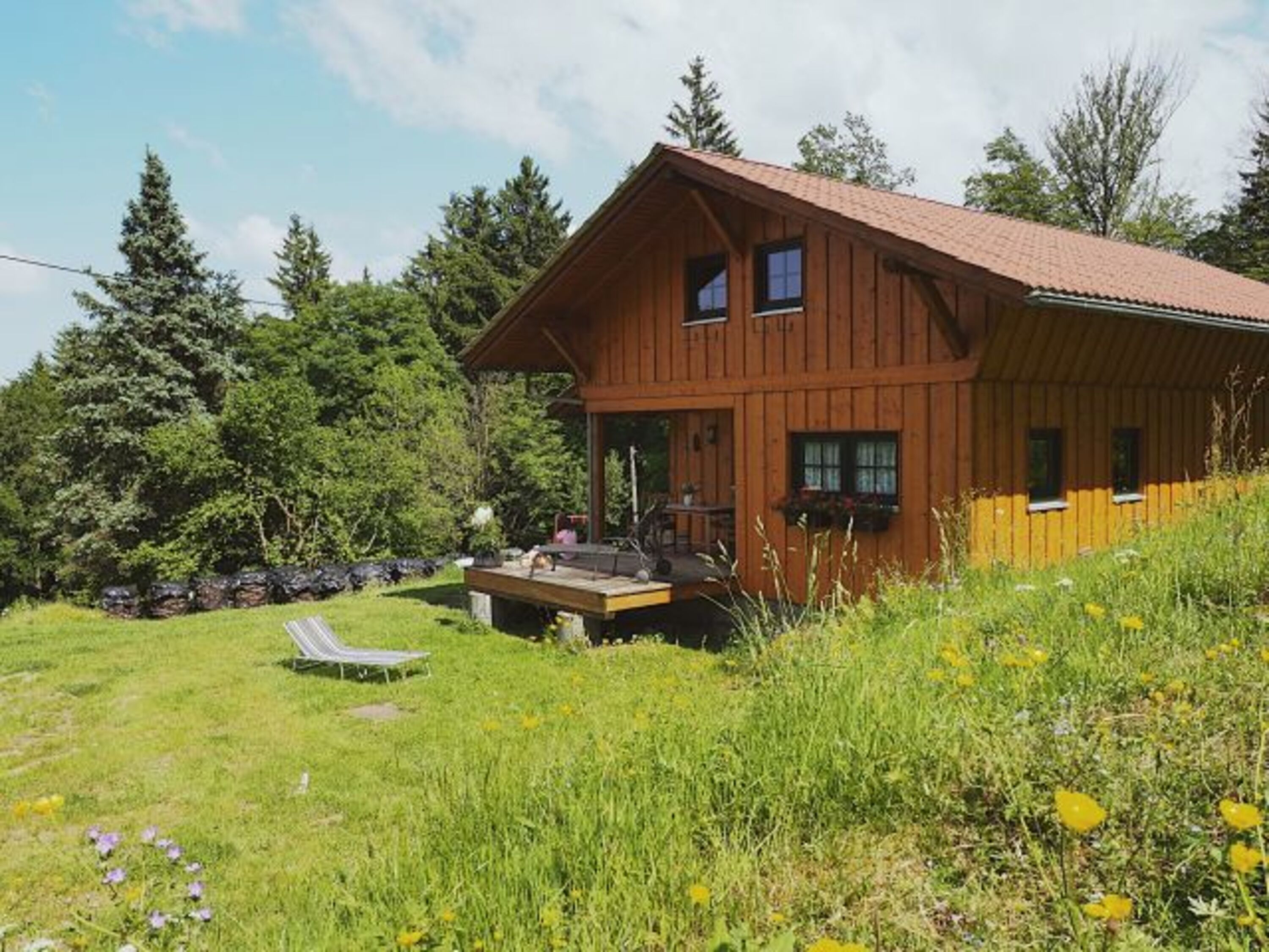 Blick aufs Waldhaus