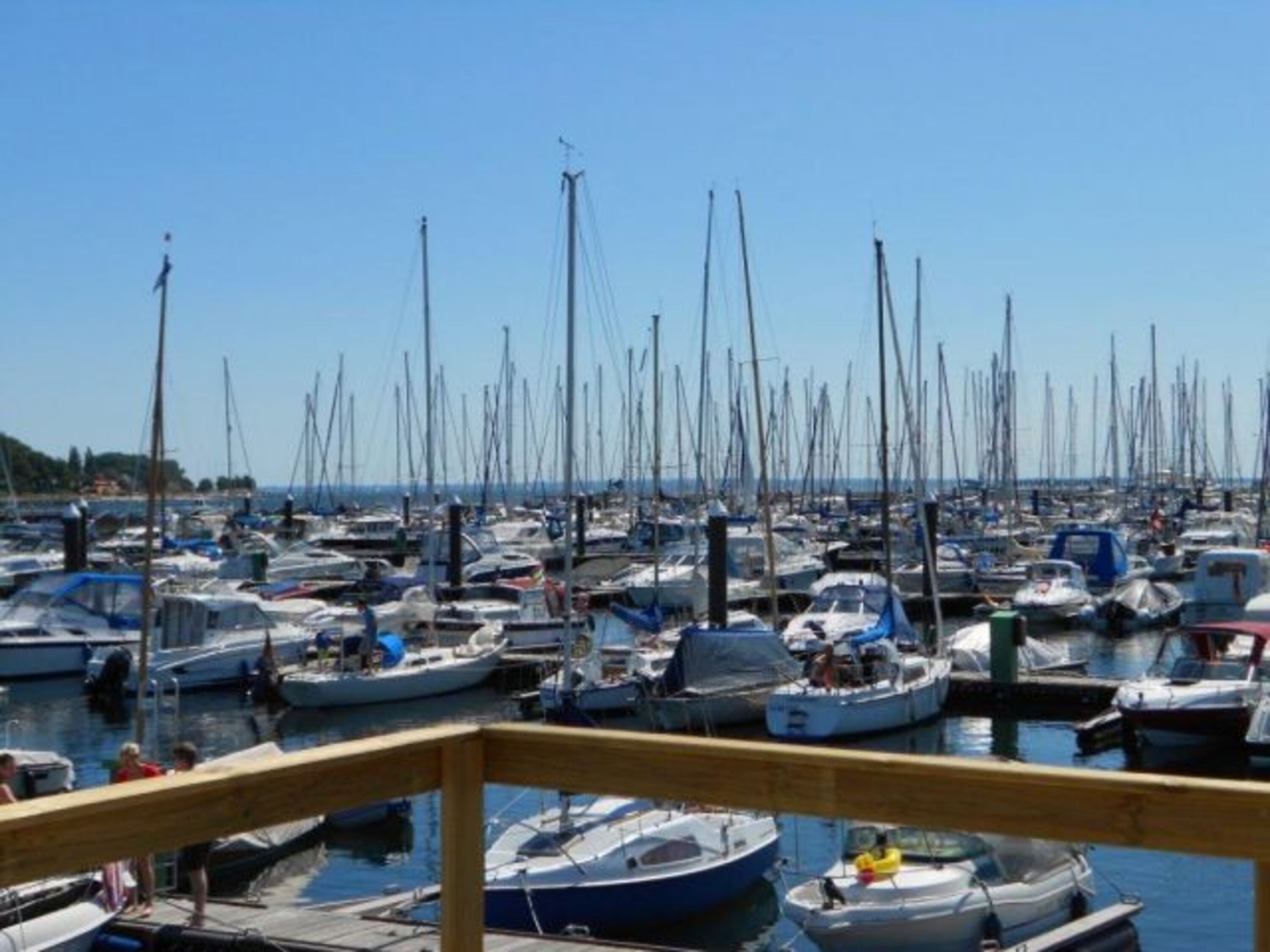 Aussicht Hafen und Ostsee
