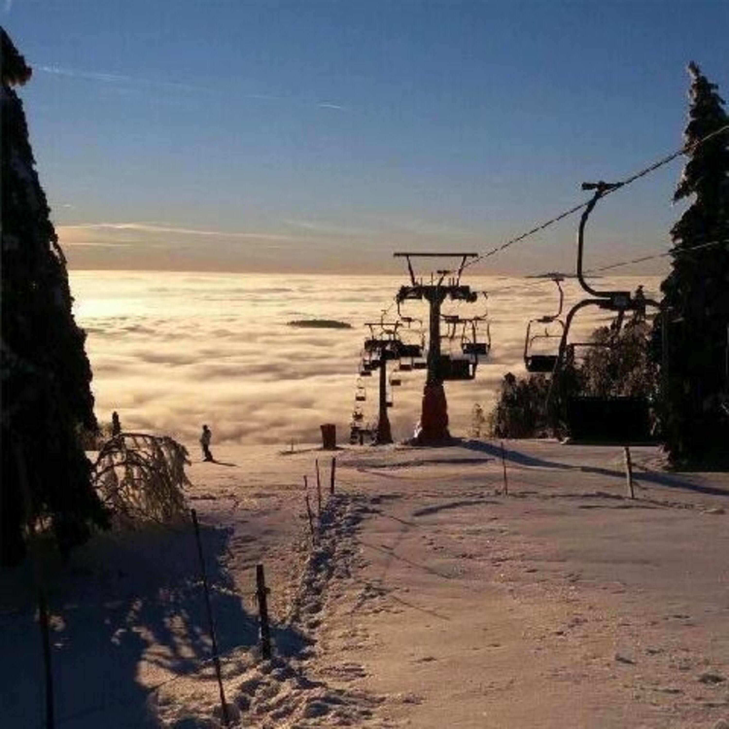 Mitten im Skigebiet