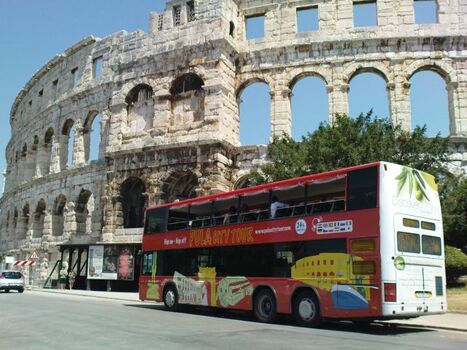 Besichtigung mit den Bus