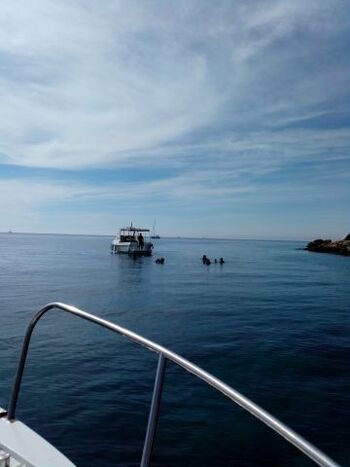 Bootsfahrt mit Tauchkurs