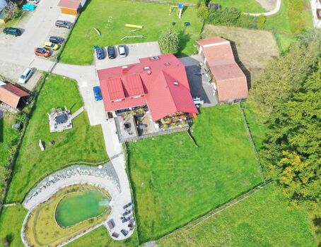 Unser Haus aus der Luft ( Drohne) das gesamte Grundstück 3938qm