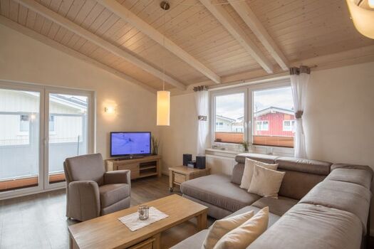 Ferienhaus Süderoog - Wohnzimmer