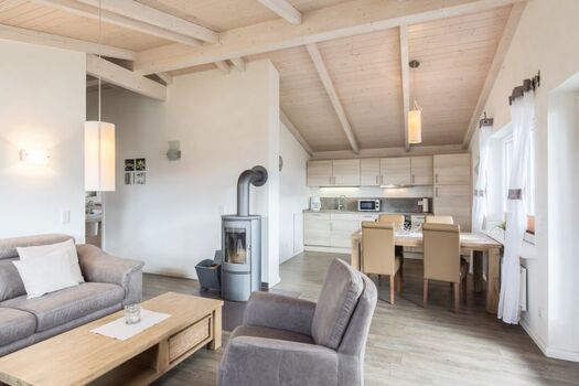 Ferienhaus Süderoog - offener Wohnbereich