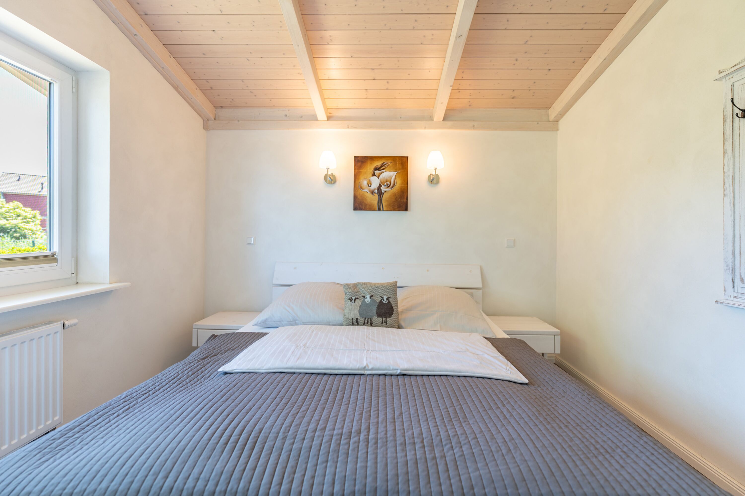 Ferienhaus Süderoog – Komfortables Schlafzimmer