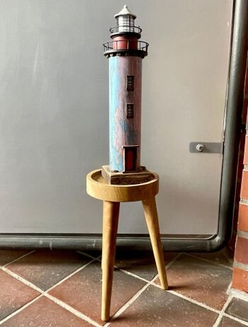 Deko Balkon Leuchtturm mit Batteriebeleuchtung - Timer