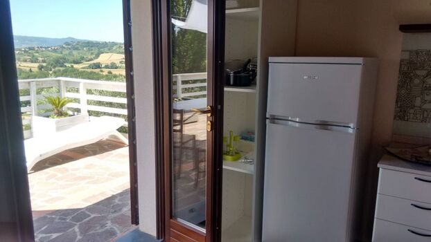 Ausgang auf die Terrase