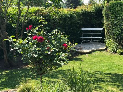 Gemütliche Gartensitzplatz