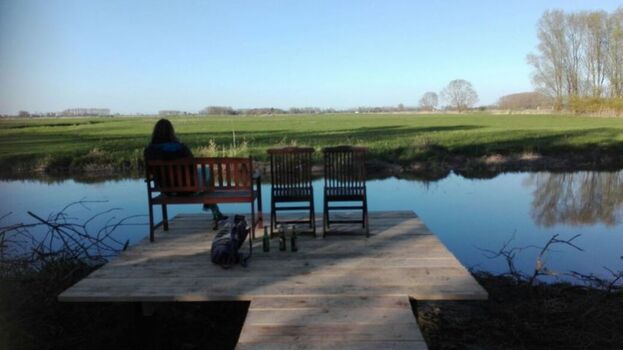 Steg an der Süderelbe