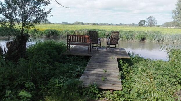 Steg an der Süderelbe