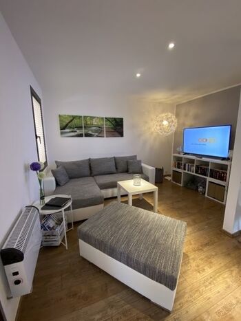 Wohnraum mit Schlafcouch