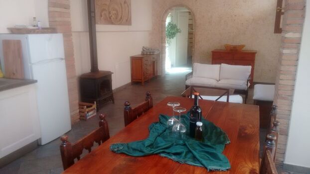 Küche und Wohnbereich