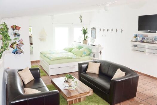 2 elektrische Leder-Relaxsofas, Hunde dürfen auf das Sofa, keine Teppiche.