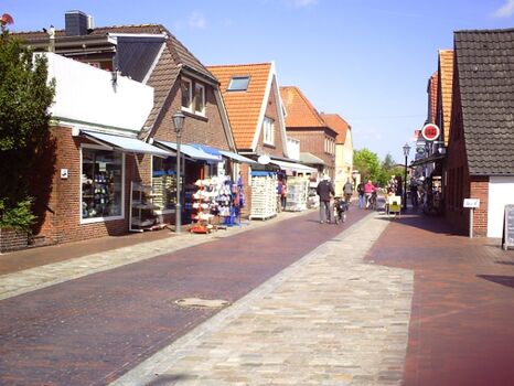 Fußgängerzone in Hooksiel