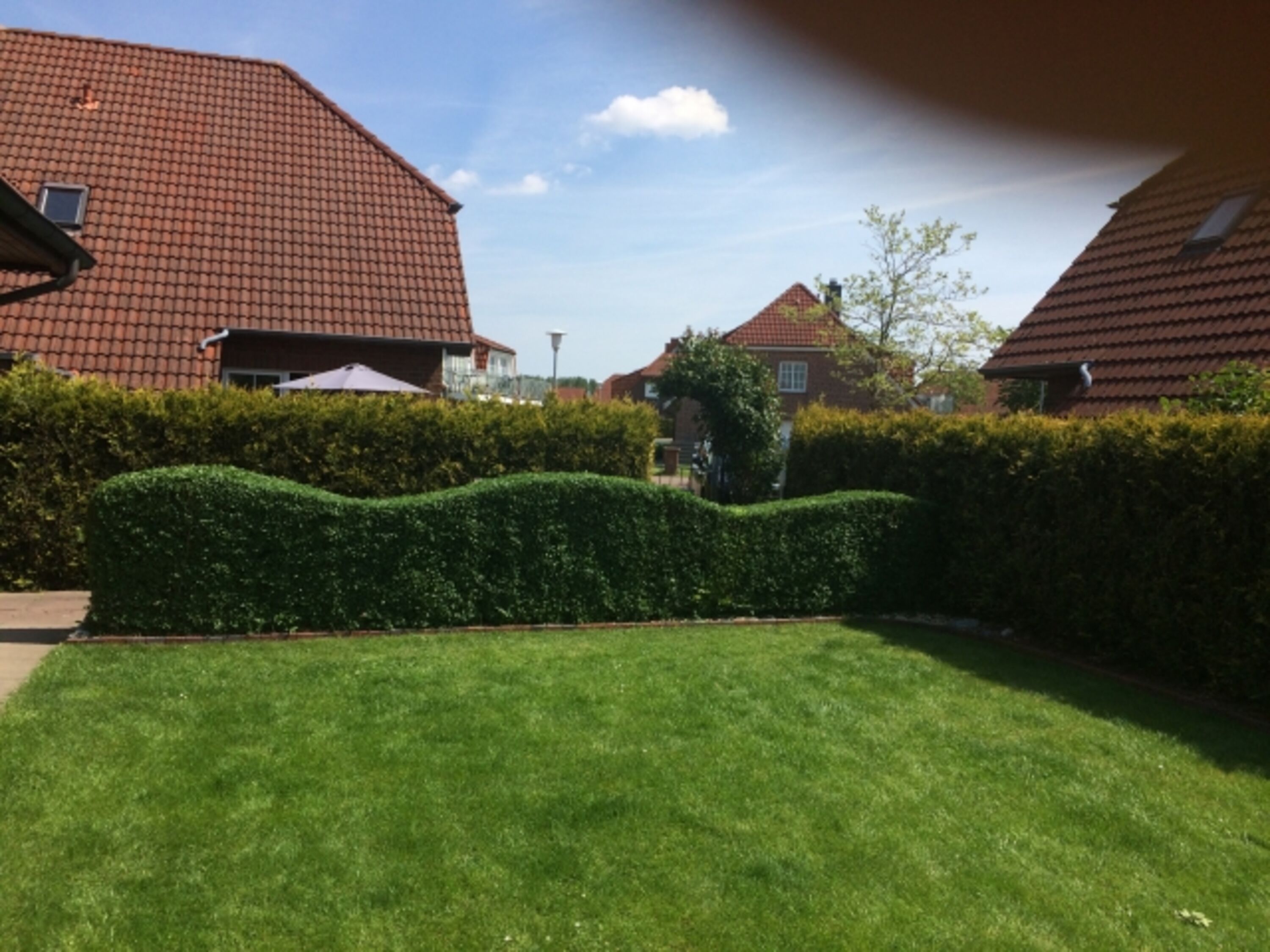 Vollständig eingezäunter Garten
