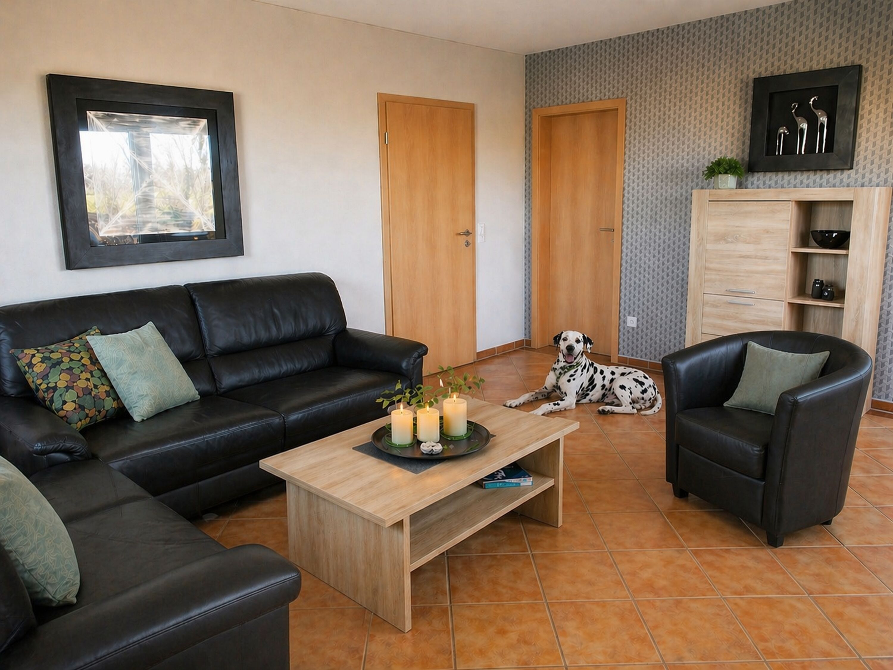 Wohnbereich mit Schlafsofa
