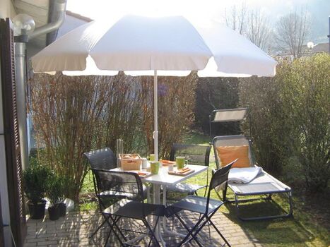 Zum Frühstück auf die Terrasse