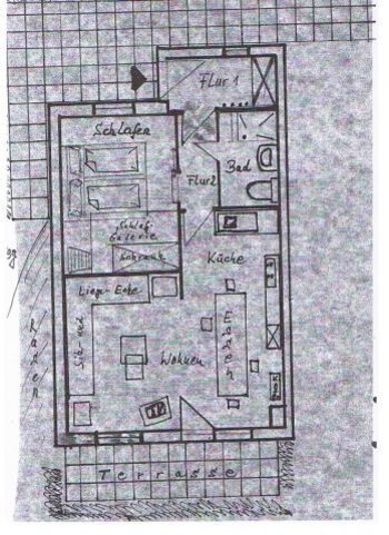 Aufriss des Hausgrundstücks