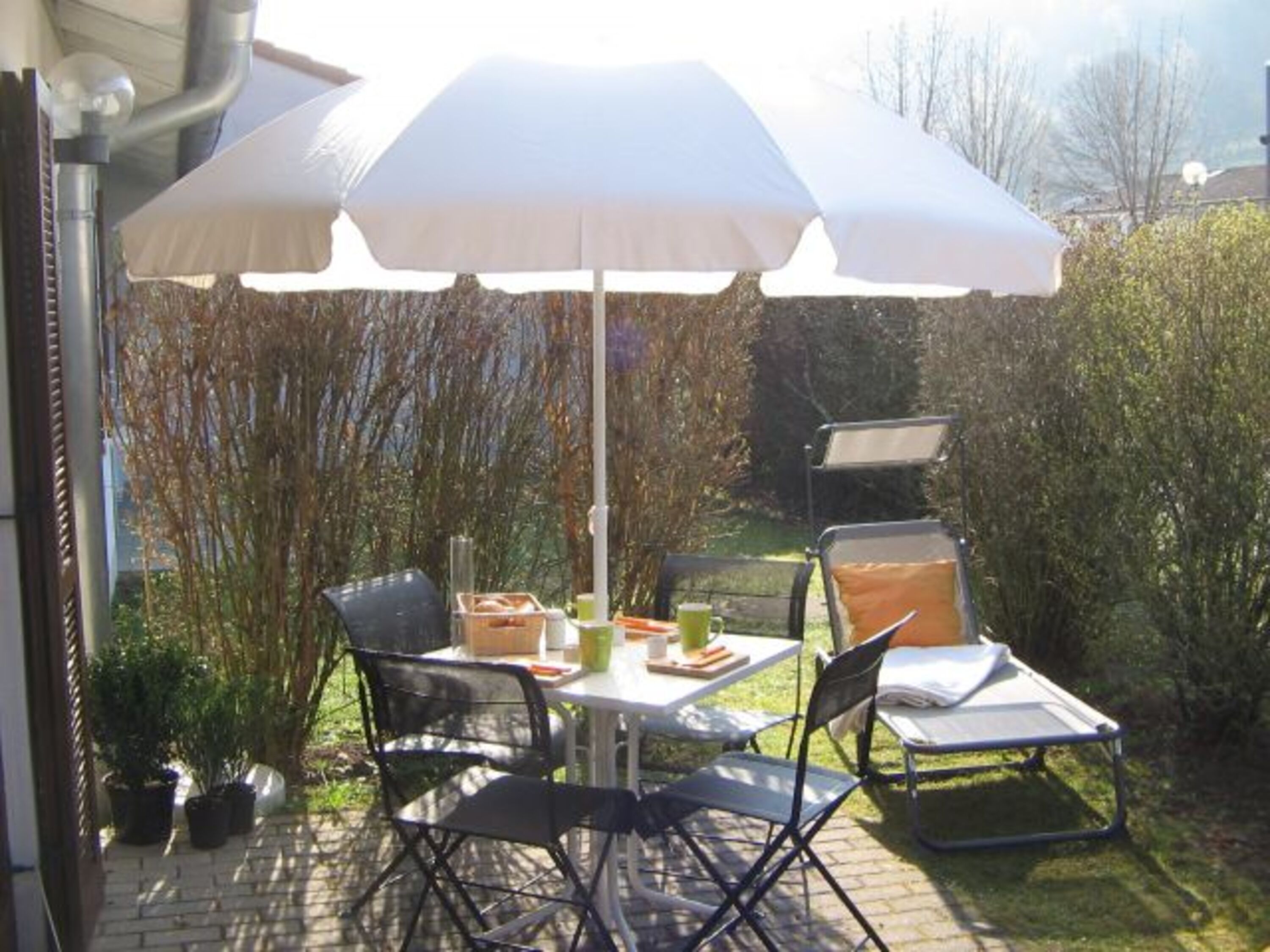 Zum Frühstück auf die Terrasse