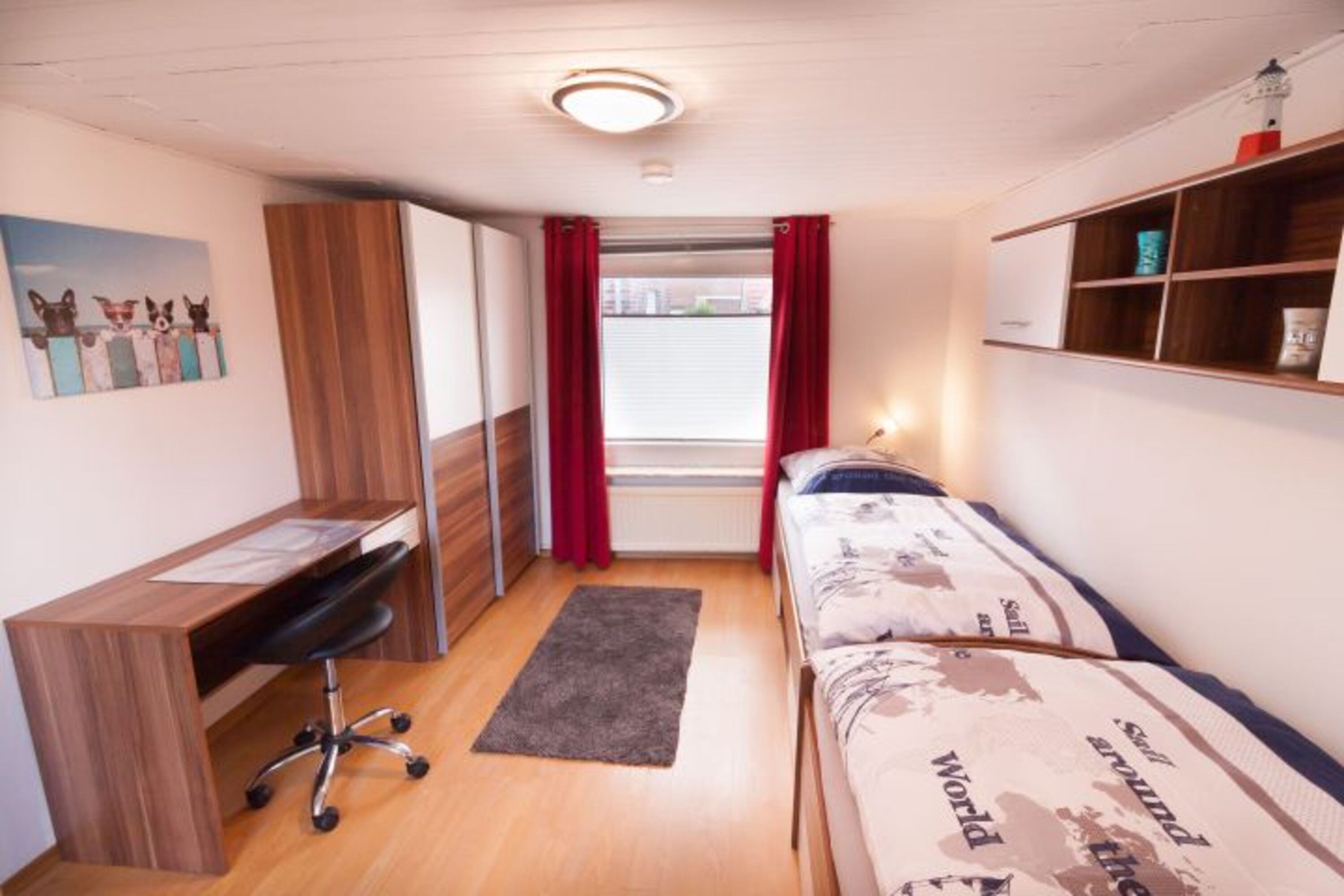 Schlafzimmer mit Einzelbetten