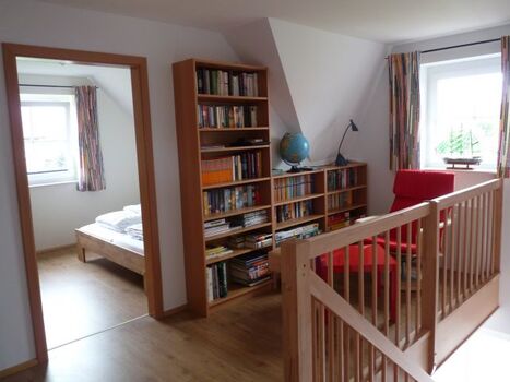 Blick Bücher und Leseecke