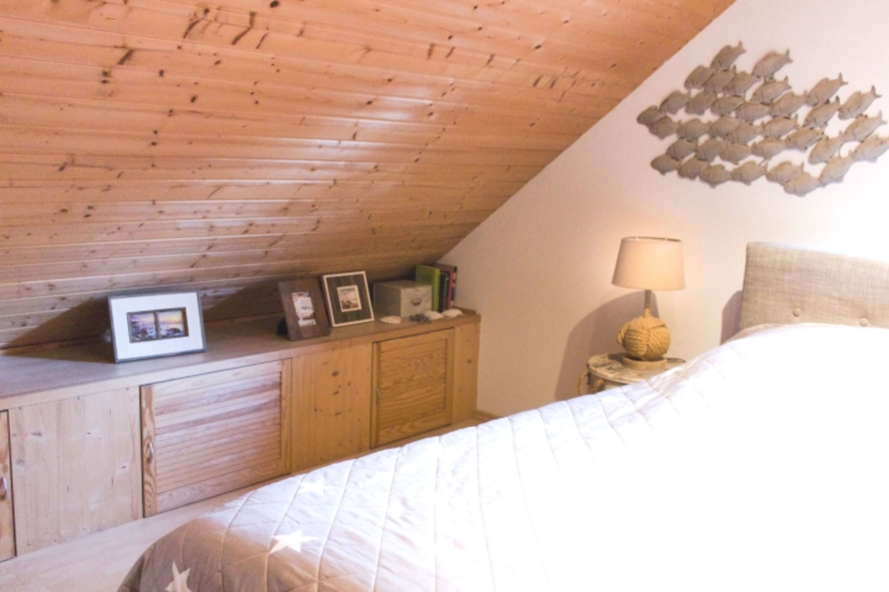 Schlafzimmer m. Boxspringbett