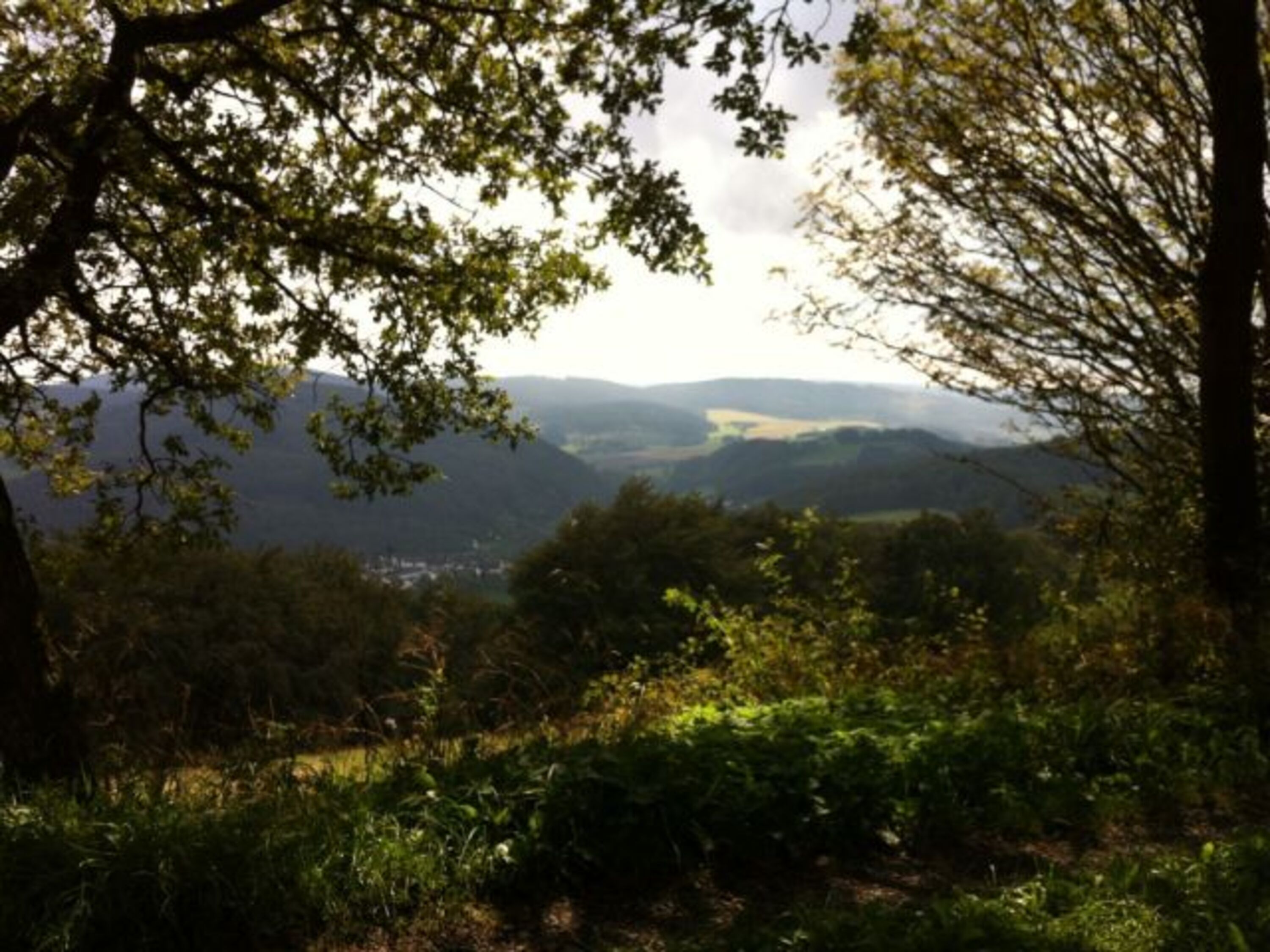Ausblick beim wandern 