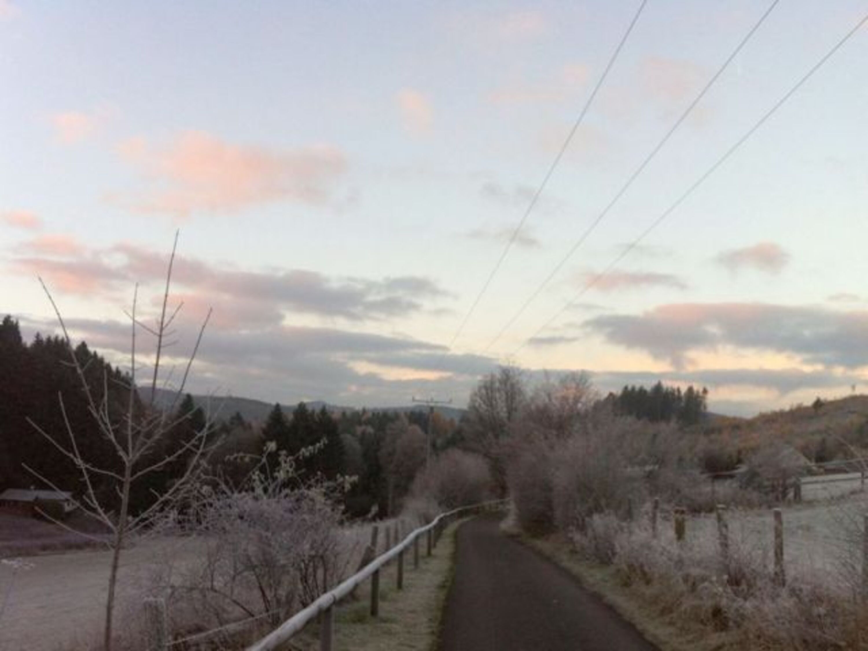 Der nahe Blindenpfad im Winter