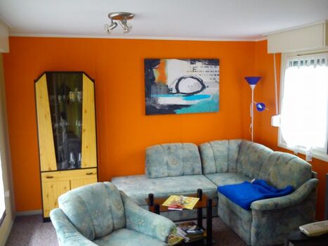 Wohnzimmer mit Kaminofen