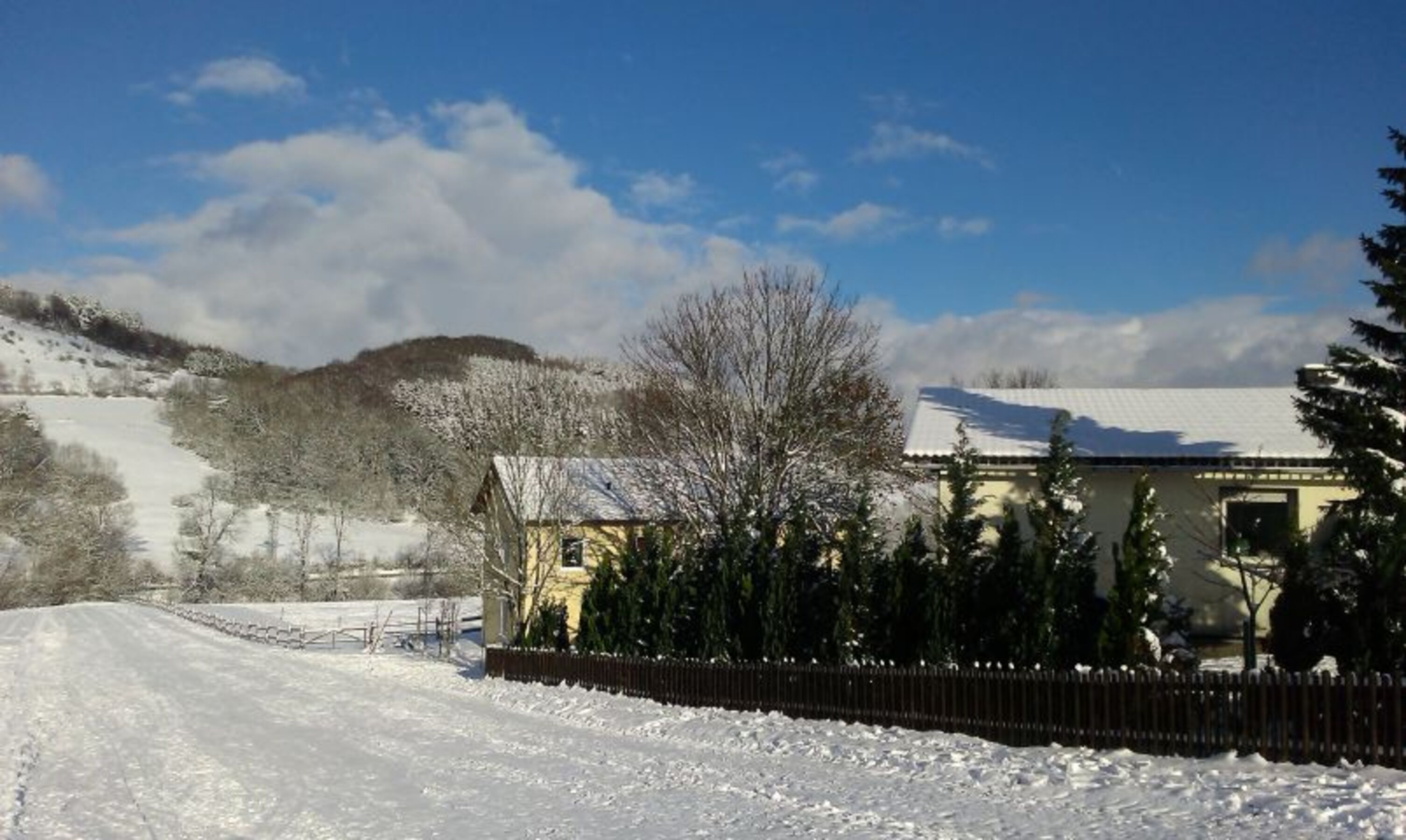Hofeigene Rodelbahn