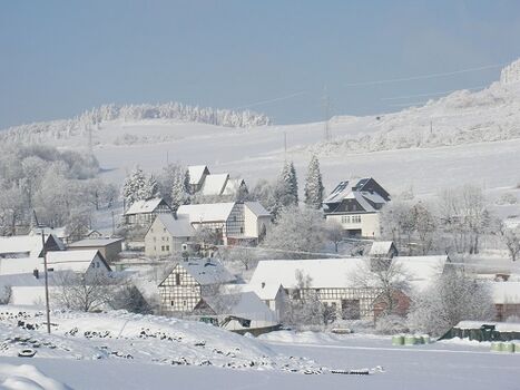 Das Dorf im Schnee