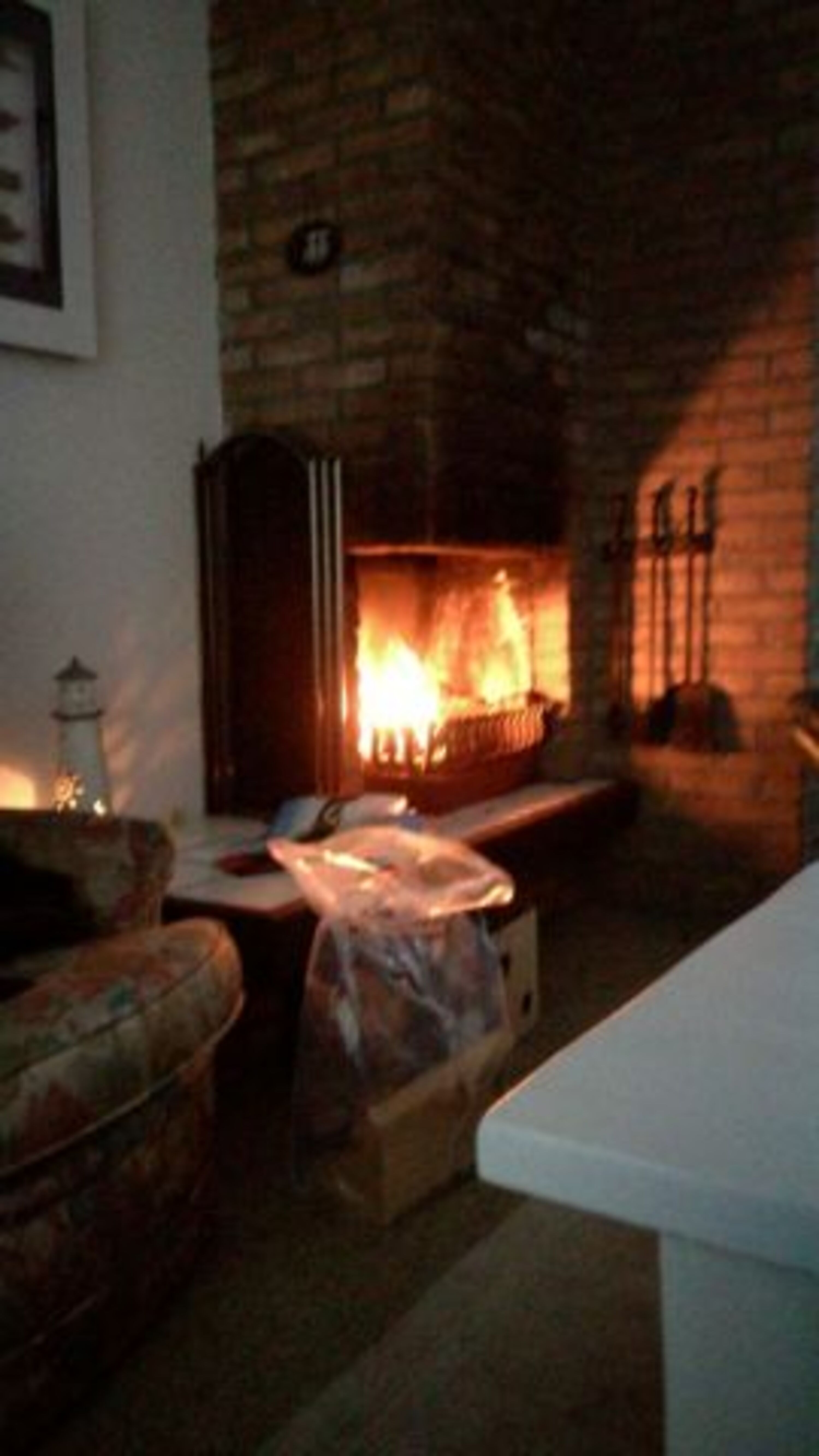 Kamin im Wohnzimmer