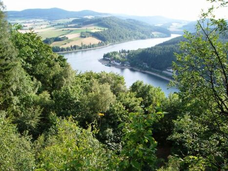 Blick vom Eisenberg zum Diemelsee