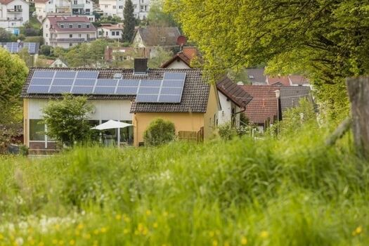 Blick aus Richtung  Wald