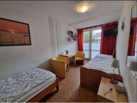 Schlafzimmer mit zwei Einzelzimmer