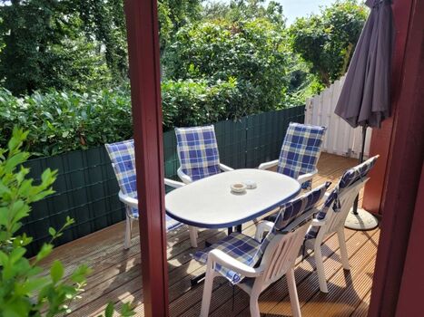 Terasse, Ferienhaus Merle Ferienhäuser Marx