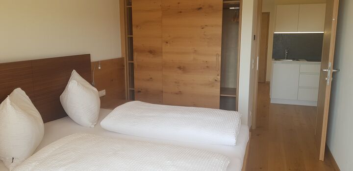 Schlafzimmer Ferienwohnung Kaltern