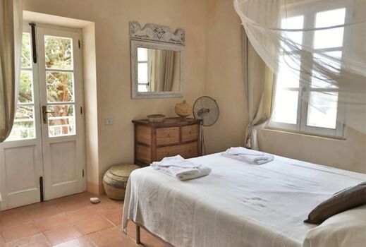 Schlafzimmer mit Balkon