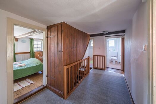 Gang 1. Stock, links das Grüne Schlafzimmer