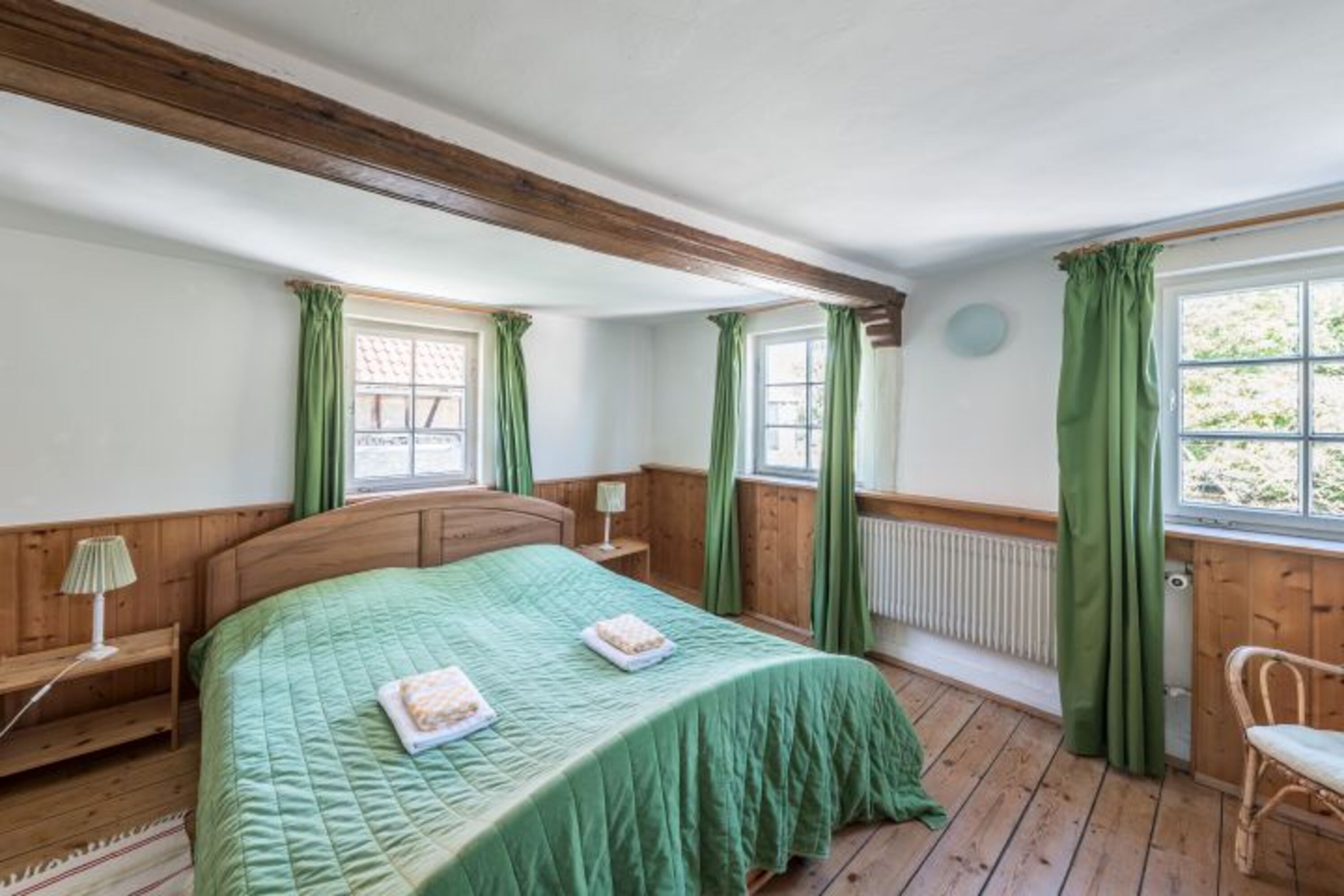 Grüne Schlafzimmer