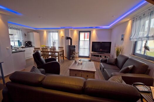 Wohnzimmer mit Kaminofen