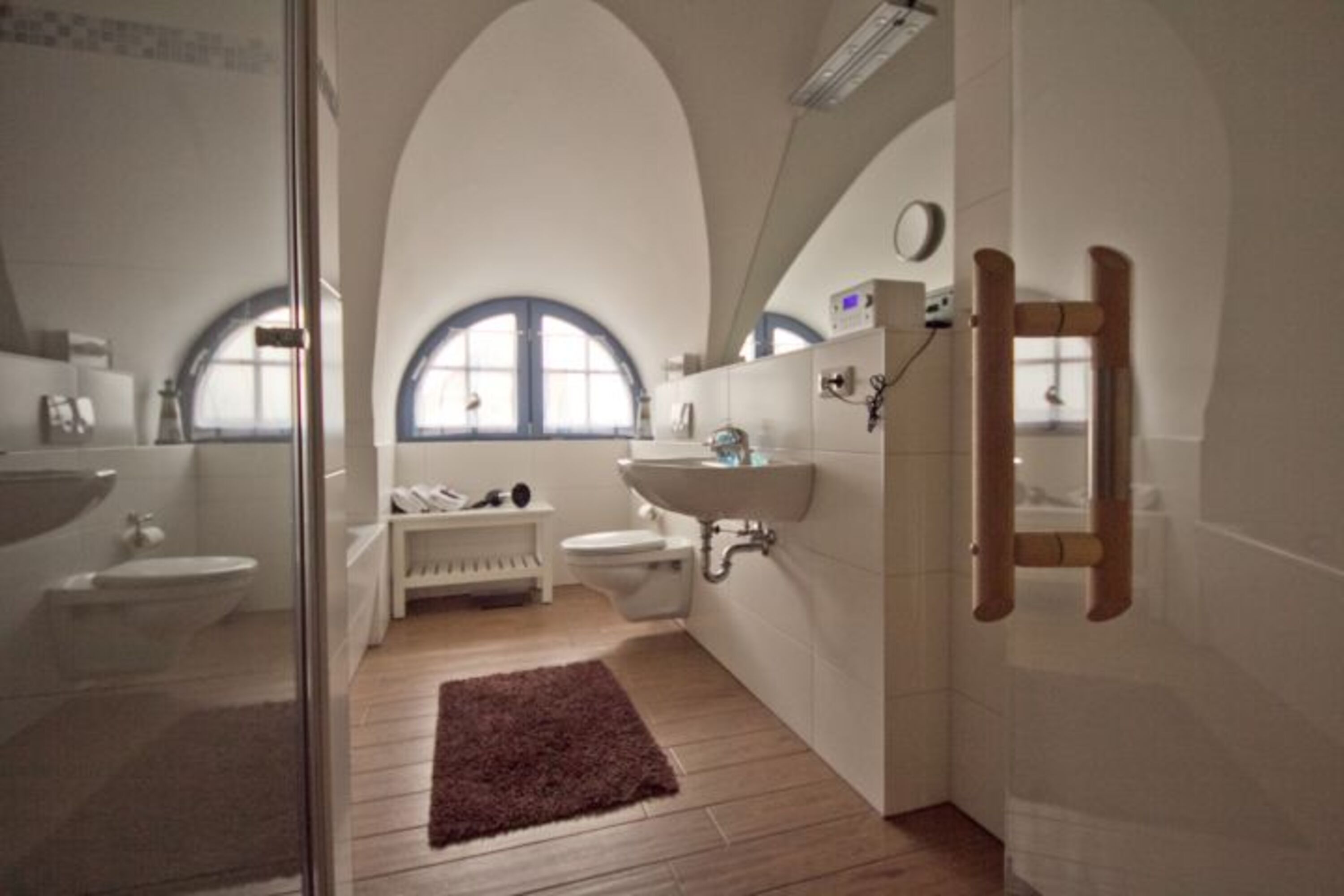 Badezimmer mit Sauna